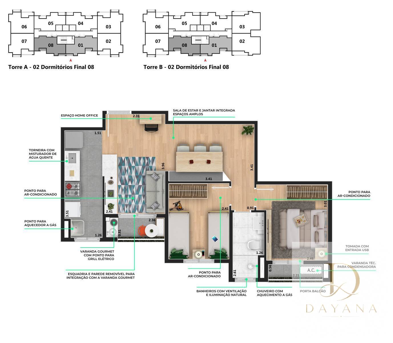 Apartamento, 2 quartos, 60 m² - Foto 4