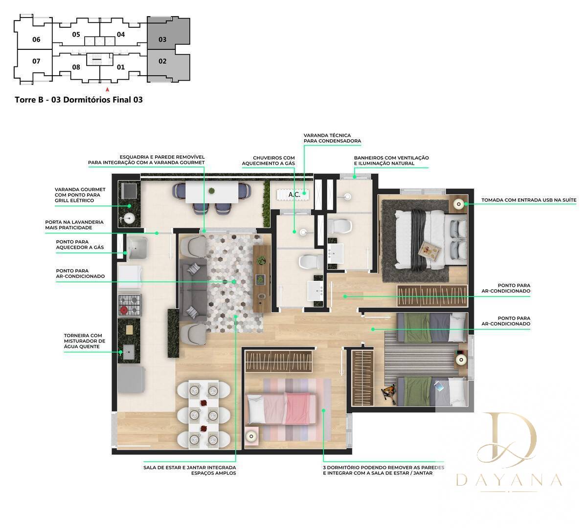 Apartamento, 2 quartos, 60 m² - Foto 6