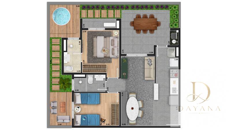 Apartamento, 2 quartos, 60 m² - Foto 13