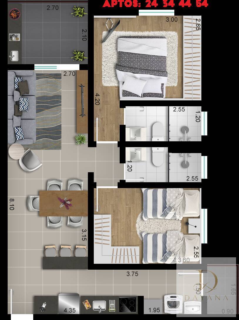 Apartamento, 2 quartos, 70 m² - Foto 25
