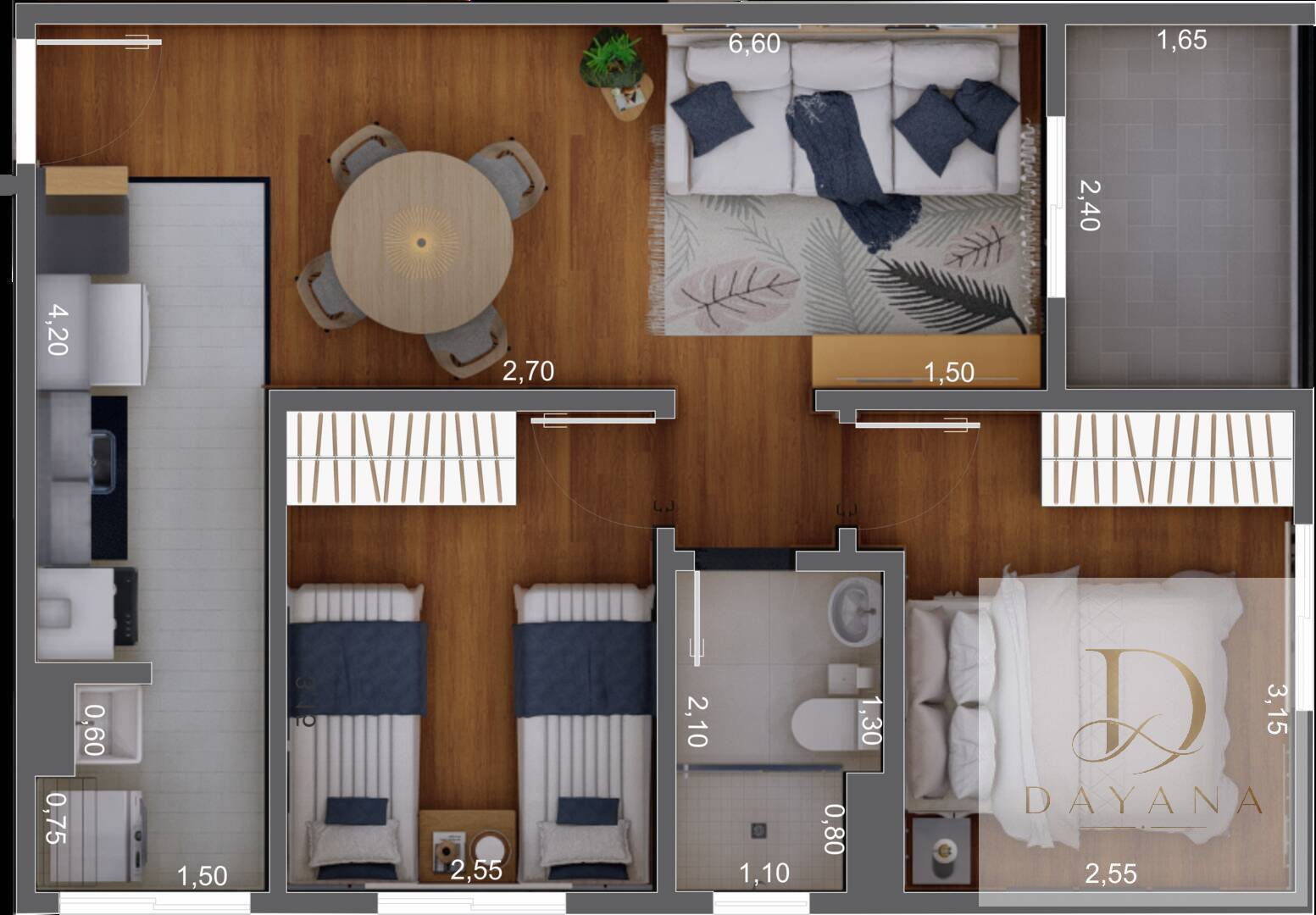 Apartamento, 2 quartos, 50 m² - Foto 12