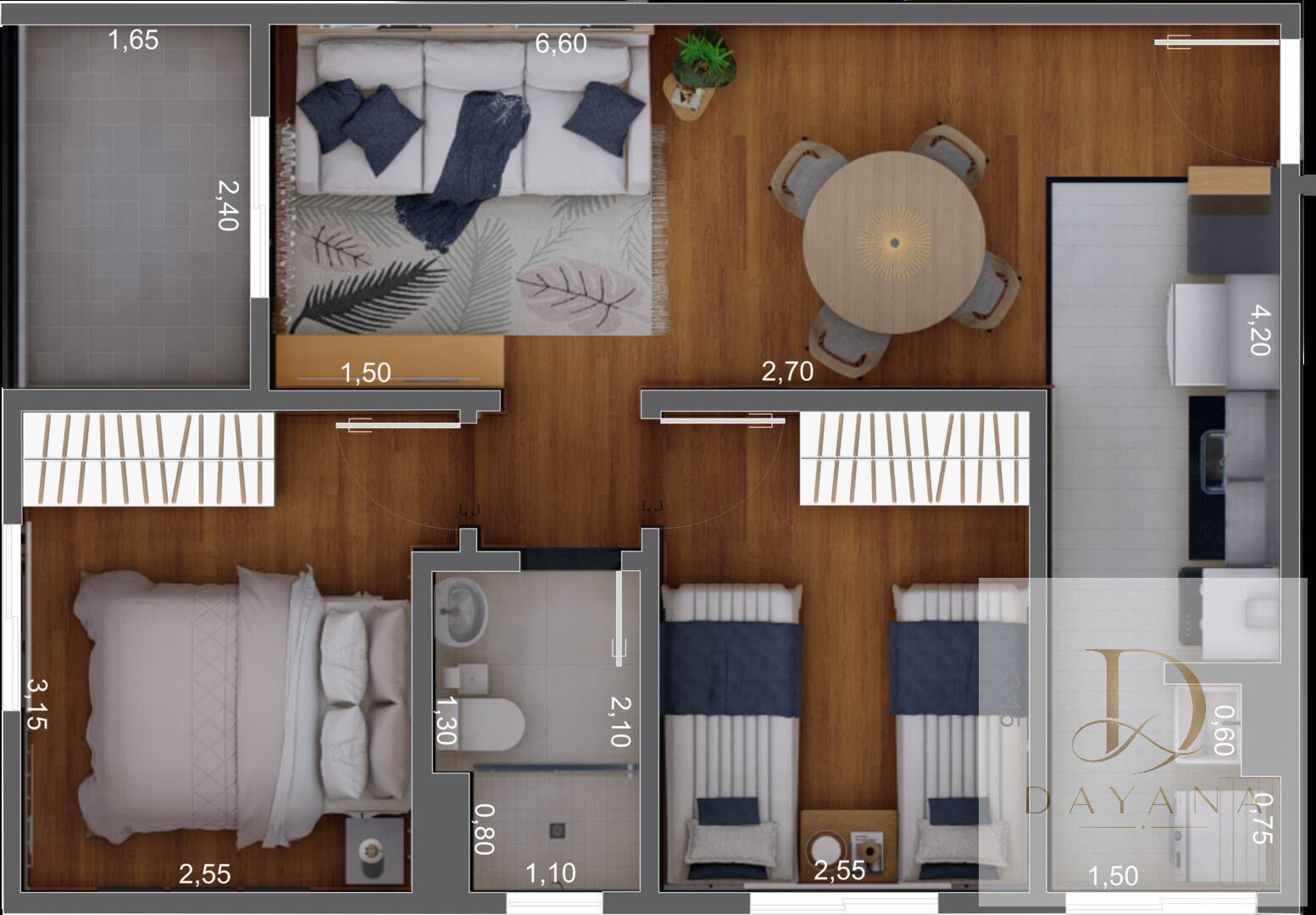 Apartamento, 2 quartos, 50 m² - Foto 14