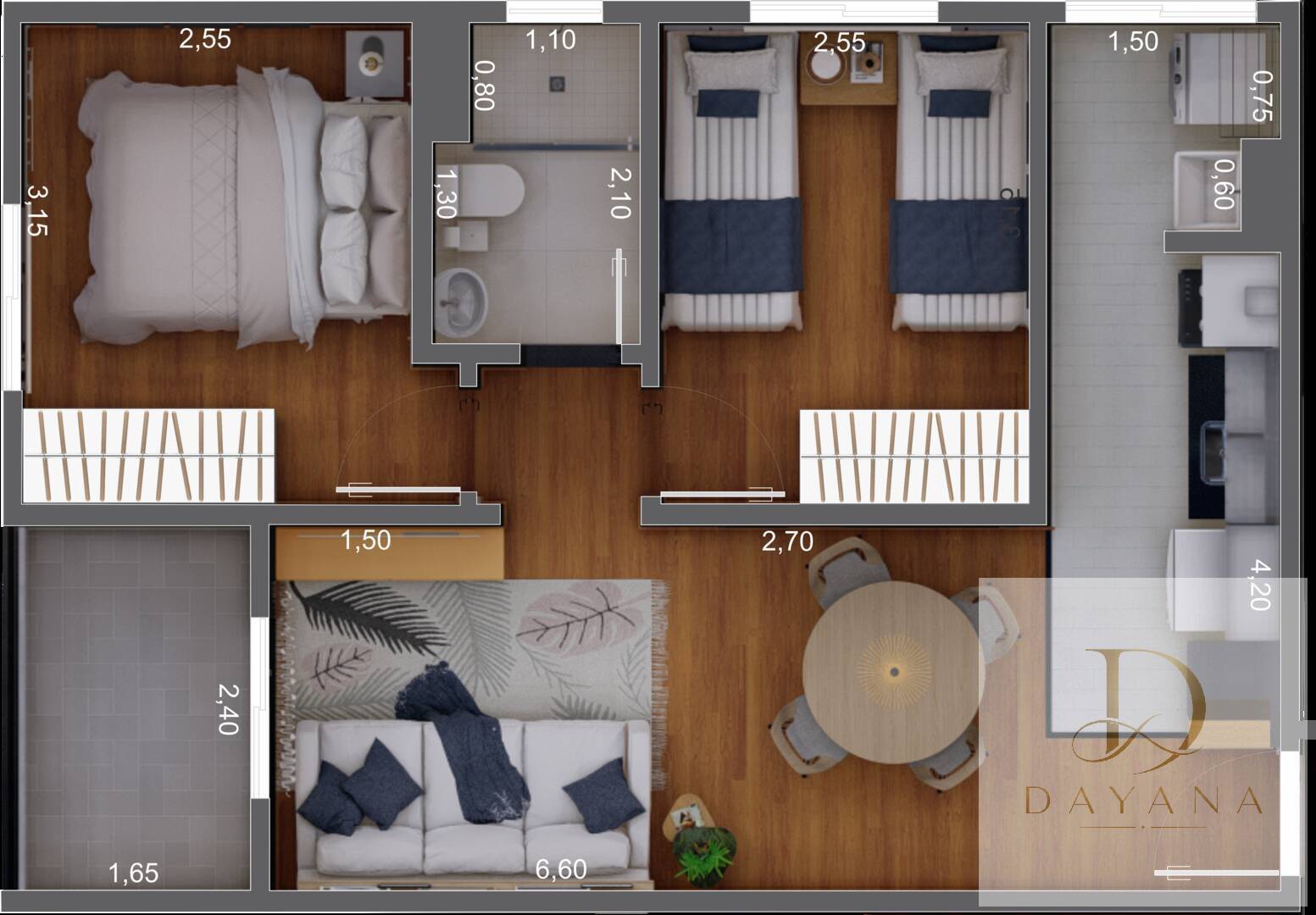 Apartamento, 2 quartos, 50 m² - Foto 15