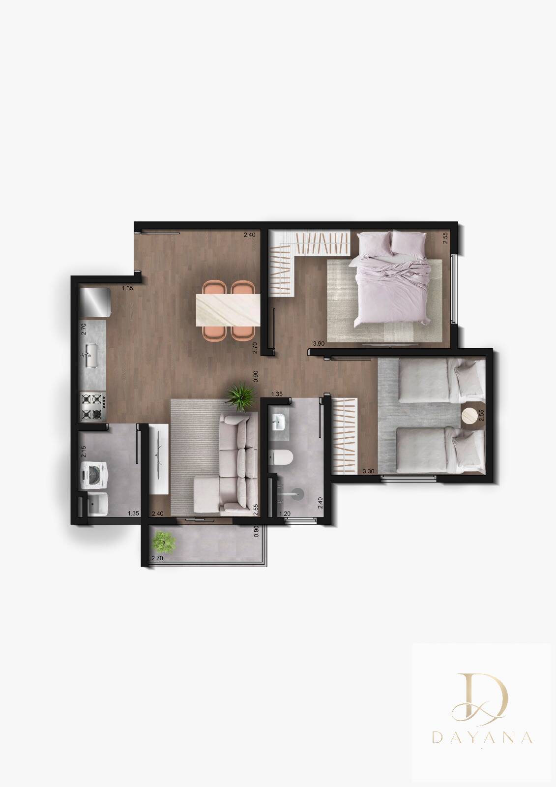 Apartamento, 2 quartos - Foto 12