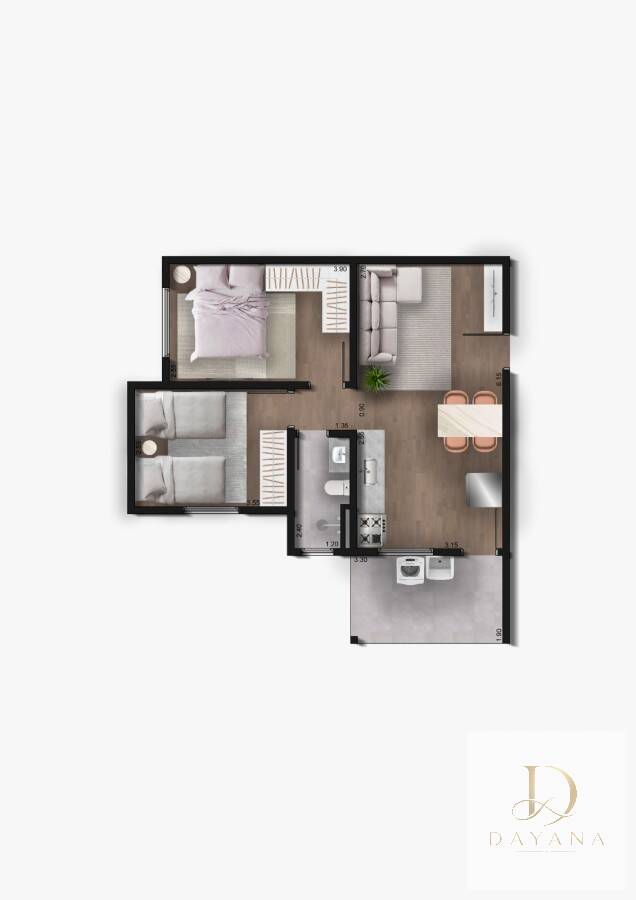 Apartamento, 2 quartos - Foto 7