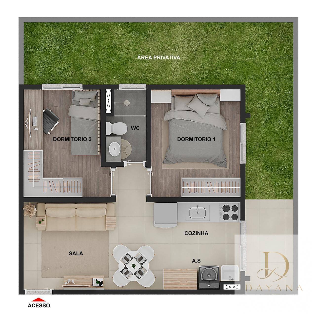 Apartamento, 2 quartos - Foto 4
