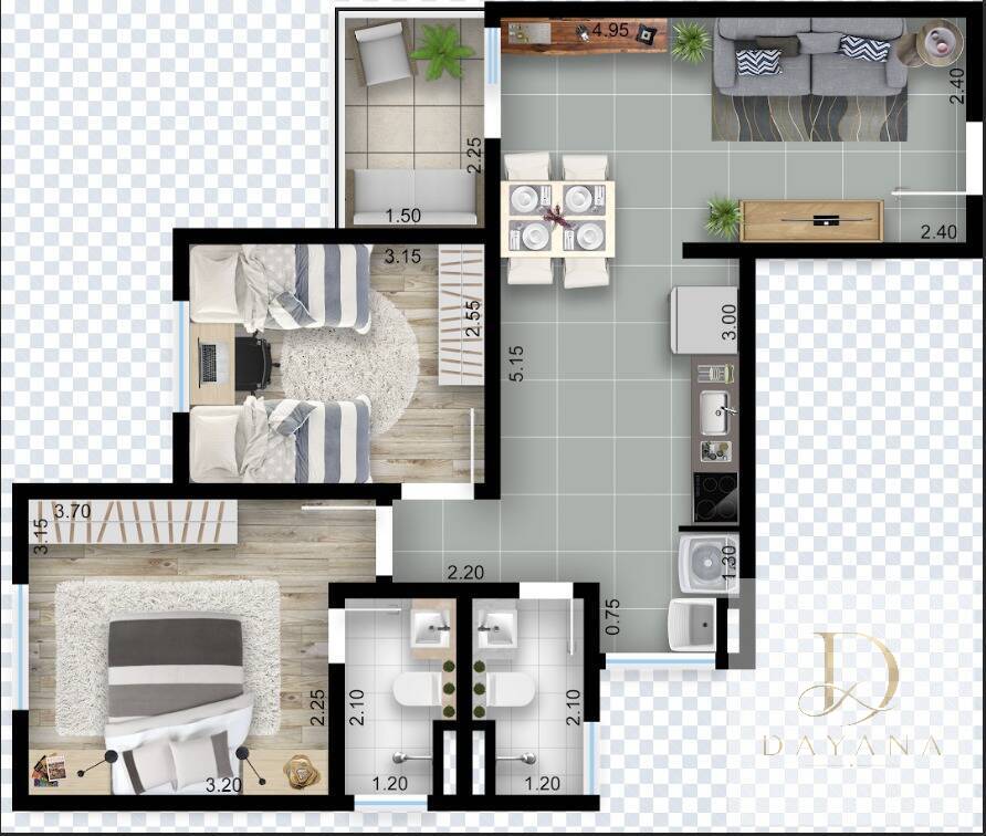 Apartamento, 2 quartos - Foto 5